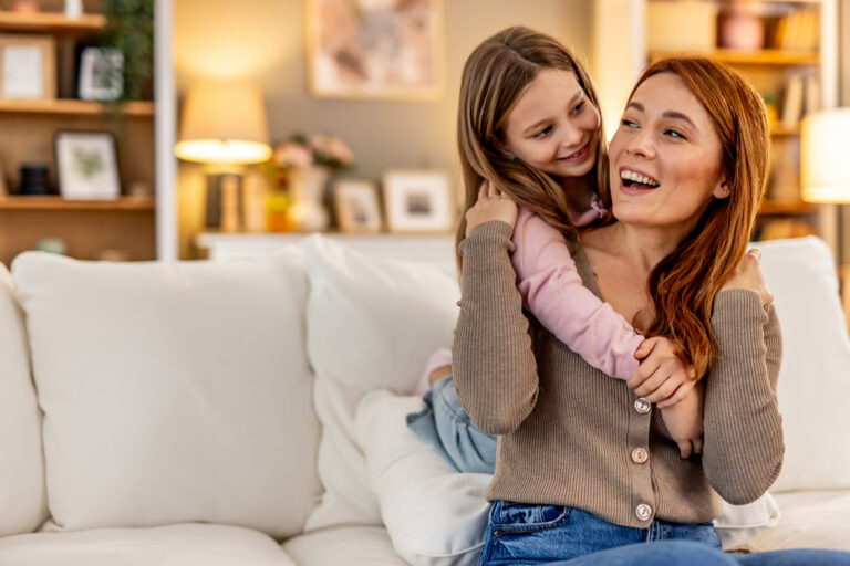 Woman and Child at Home